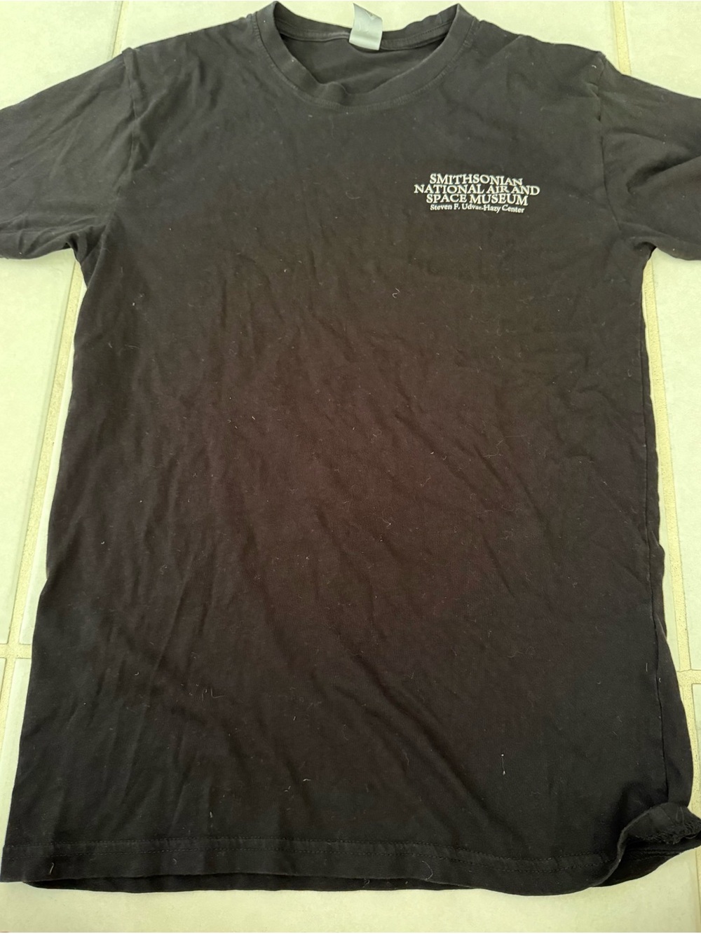 Smithsonian National Air and Space Museum Men’s Adult Black T-Shirt Size Small